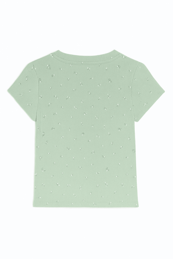 Sage Aop Rib T Shirt Nawao.com