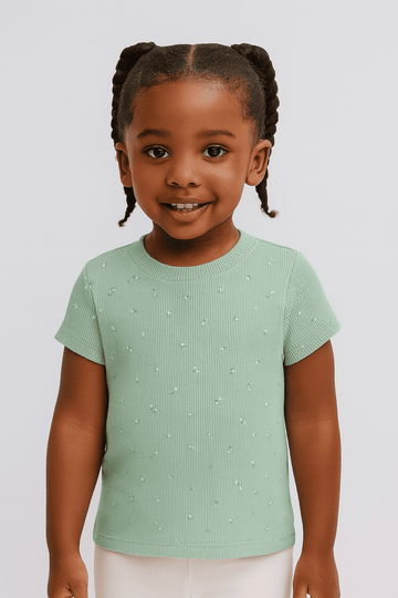 Sage Aop Rib T Shirt Nawao.com