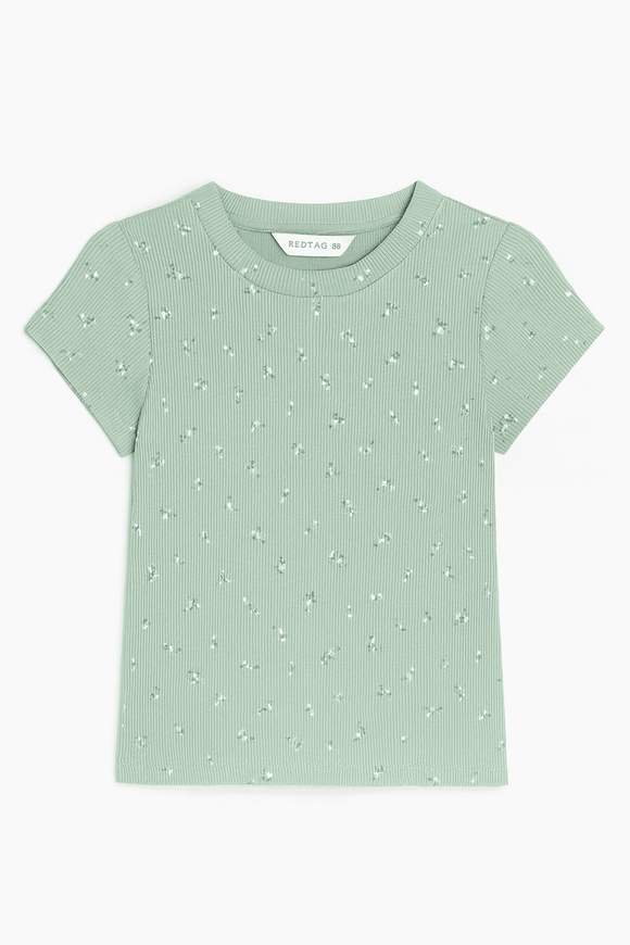 Sage Aop Rib T Shirt Nawao.com