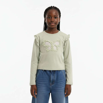 Sage Butterfly 3D Work L S T Shirt Nawao.com