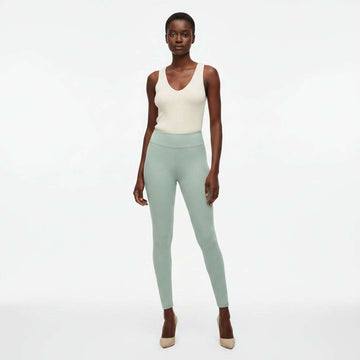 Sage Cropped  Legging Pale Green Nawao.com