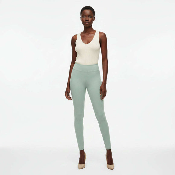 Sage Cropped  Legging Pale Green Nawao.com