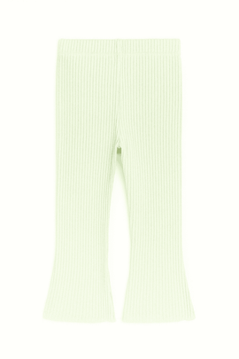 Sage Flared Trousers Green Nawao.com