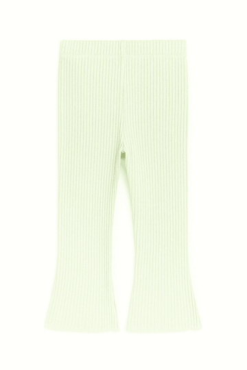 Sage Flared Trousers Green Nawao.com