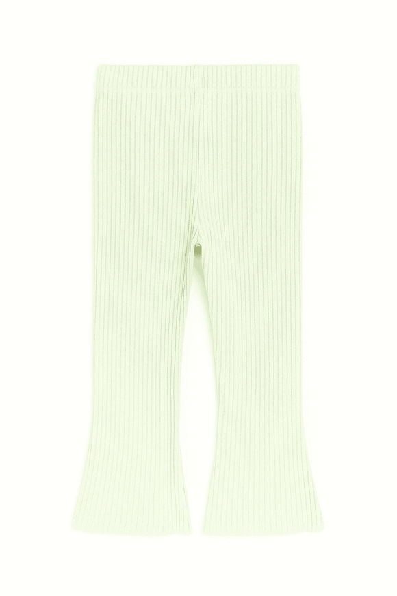 Sage Flared Trousers Green Nawao.com