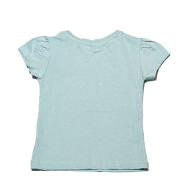 Sage Flower Placement Print T Shirt Nawao.com