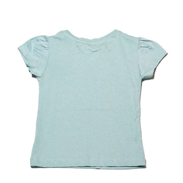Sage Flower Placement Print T Shirt Nawao.com