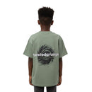 Sage Greem Twisted Grunge Over Size T Shirt Green Nawao.com