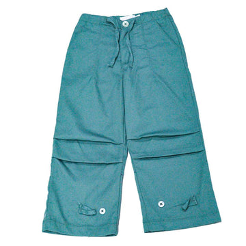 Sage Green Knee Pleats And Tab Trousers Nawao.com