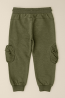 Sage Green Nylon Zip Cargo Pocket Track Pant Green Nawao.com