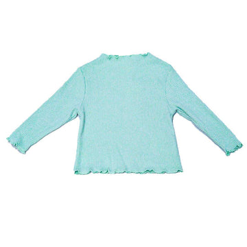 Sage Green Ribbed Casual Set Nawao.com