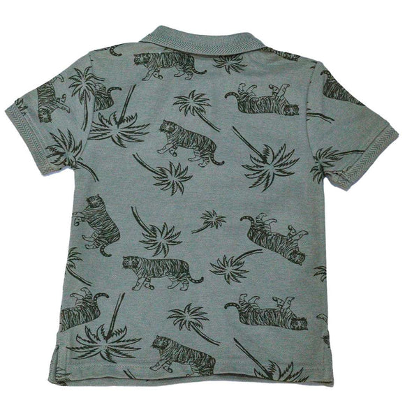 Sage Green Skate Aop Polo Green 6 7 Years Nawao.com