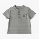 Sage Henley Jaquard Tshirt Nawao.com