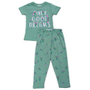 Sage Placement Print Pj Sets Green Nawao.com