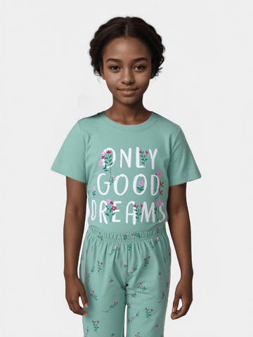 Sage Placement Print Pj Sets Green Nawao.com