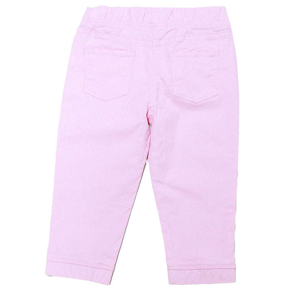 Sage Pull On Joggers With Flower Print Green Nawao.com