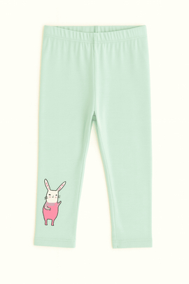 Sage Solid Leggings Green Nawao.com