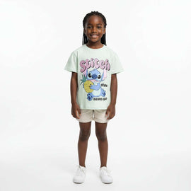 Sage Stitch Sequiens Placement Print T Shirt Green Nawao.com