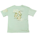Sage With Back Print Tops Green Nawao.com