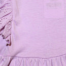 Schiffli Frll Peplum Jersey Top Nawao.com