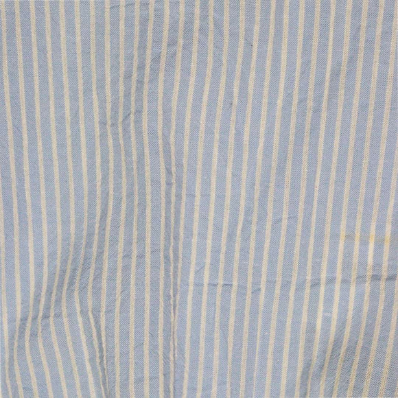 Seersucker Yarn Dyed With Frills Blouse Blue Nawao.com