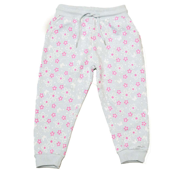 Sky Blue Aop Floral Track Pant Nawao.com