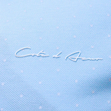 Sky Blue Aop Polo Shirt With Chest Logo Sky Blue Nawao.com