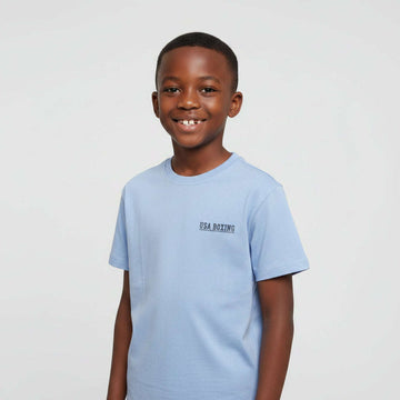 Sky Blue Boxing Club Over Size T Shirt Sky Blue Nawao.com