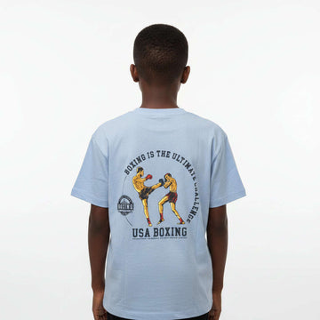 Sky Blue Boxing Club Over Size T Shirt Sky Blue Nawao.com