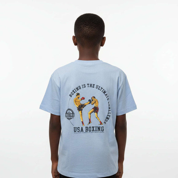Sky Blue Boxing Club Over Size T Shirt Sky Blue Nawao.com