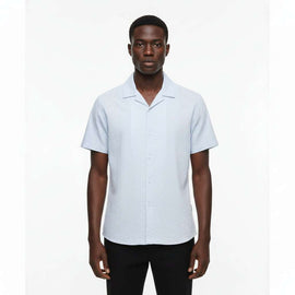 Sky Blue Casual Shirt Nawao.com