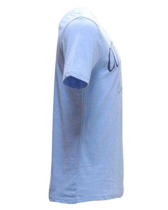 Sky Blue Graphic T-Shirts Nawao.com