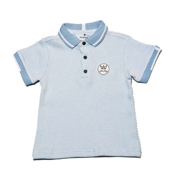 Sky Blue Jacquard Polo Shirt Sky Nawao.com