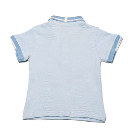 Sky Blue Jacquard Polo Shirt Sky Nawao.com