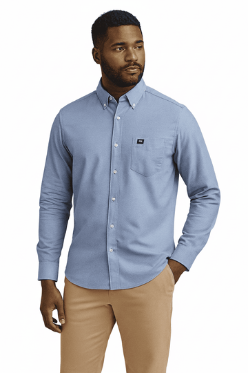 Sky Blue Mens Casual Shirt Nawao.com
