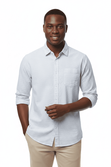 Sky Blue Mens Casual Shirt Sky Blue Nawao.com