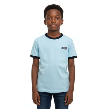 Sky Blue Stretch Ringer T Shirt Sky Blue Nawao.com