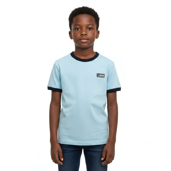 Sky Blue Stretch Ringer T Shirt Sky Blue Nawao.com