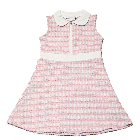 Slevless Dress With Front Zipper Nawao.com