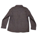 Solid Beige Double Pocket Flannel Check Shirt Nawao.com