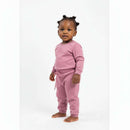 Solid Dusty Pinl Active Pants   Ivory All Over Print Active Pants  Assorted Nawao.com