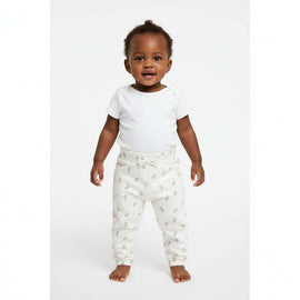 Solid Pink   Ivory Aop Track Pants  Assorted Nawao.com