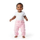 Solid Pink   Ivory Aop Track Pants  Assorted Nawao.com