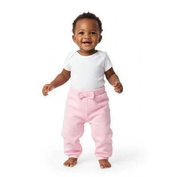Solid Pink   Ivory Aop Track Pants  Assorted Nawao.com