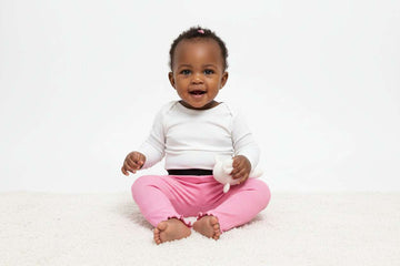Solid Pink Pocket Bell Bottom Leggigns Nawao.com
