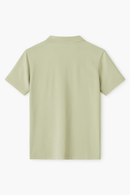 Solid Polo Shirt Green Nawao.com