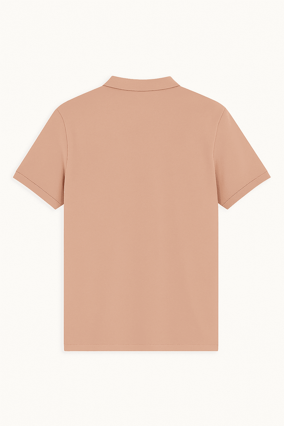 Solid Polo Shirt Pale Pink Nawao.com