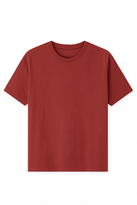 Solid Tee Burgundy Nawao.com