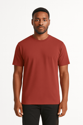 Solid Tee Burgundy Nawao.com