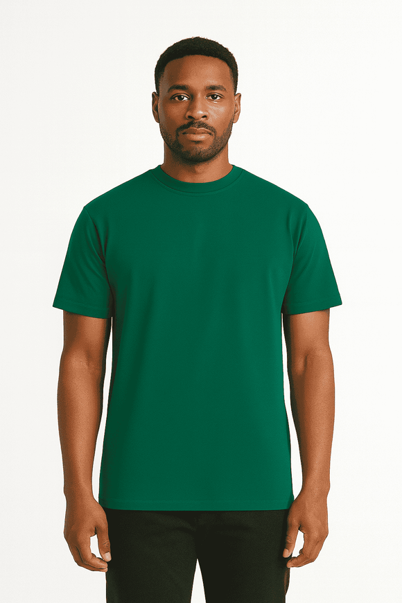 Solid Tee Dark Green Nawao.com